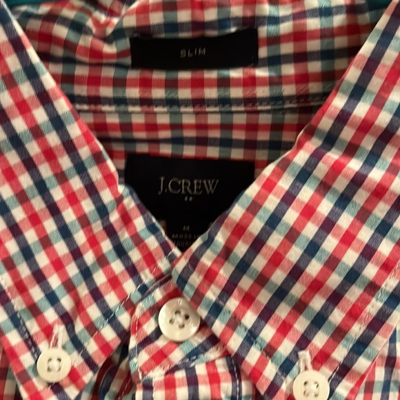 JCrew Checked Long Sleeve Dress Shirt - Picture 2 of 2